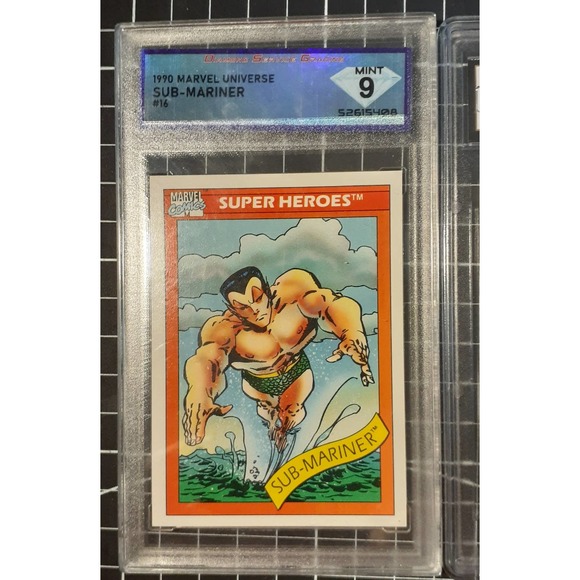 1990 Impel Marvel Universe Series 1 Graded 9.0 Lot, Namor #16 - Picture 2 of 6